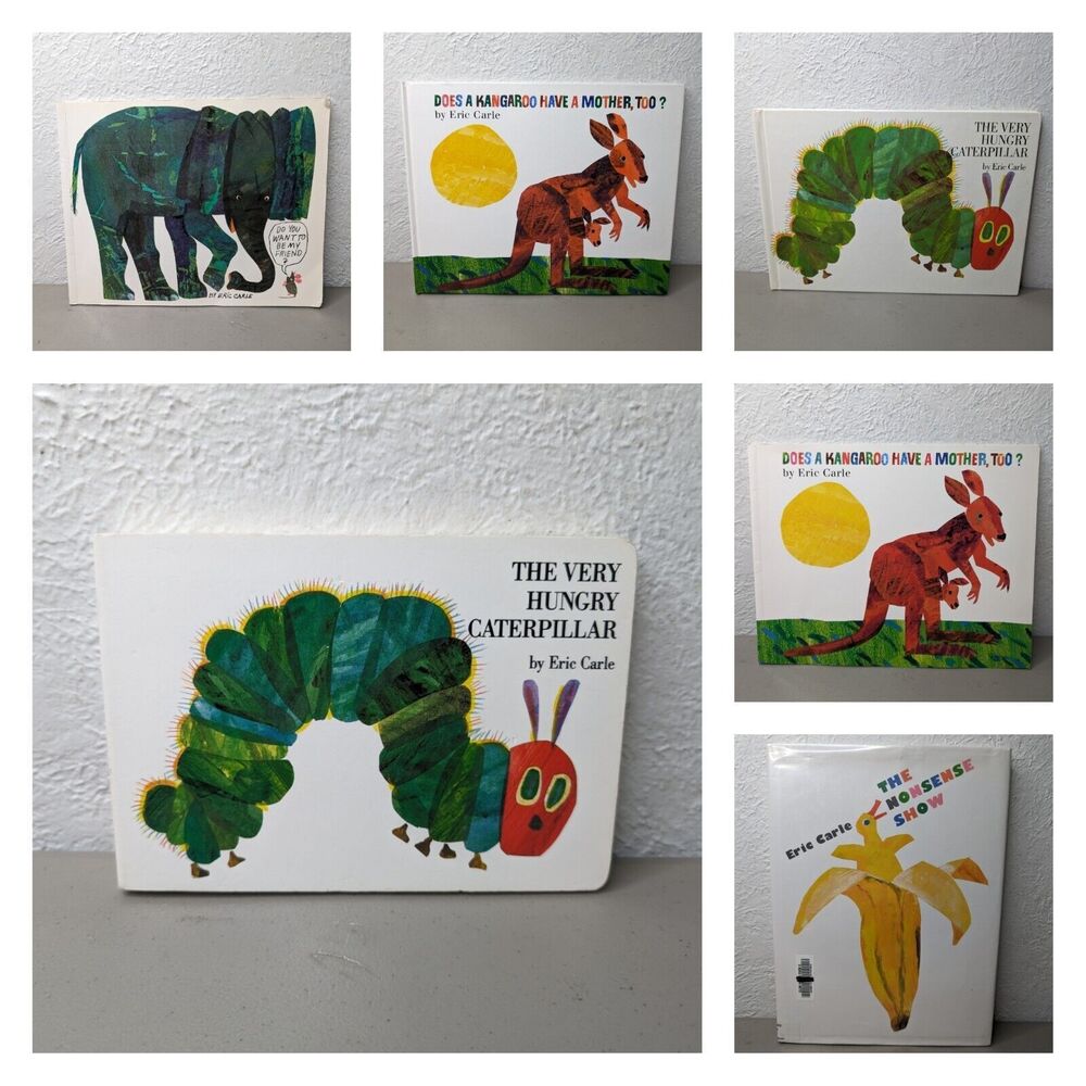 Lot Of 6 Eric Carley Books - Caterpillar, Kangaroo And More
